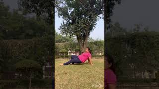 yogatime yogapractice yoganation yogaroutine yogafun nature [upl. by Elisabet622]