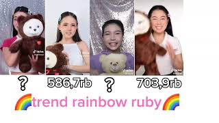 🌈trend rainbow ruby🌈 [upl. by Iyre]