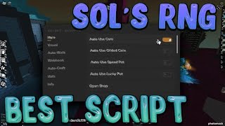 Roblox Sols RNG Script GUI UNLOCK ALL AURA Potion Farm amp MORE 2024 Pastebin  DOWNLOAD  TUTORIAL [upl. by Ettenil]