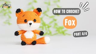 725  Fox Amigurumi 44  How To Crochet Animals Amigurumi  AmiSaigon [upl. by Nohsram]