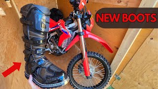 First Time Riding in Gaerne Fastback Enduro Boots  CRF300L [upl. by Elocn41]