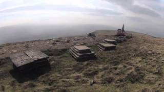 Pennine Way National Trail  Pen y Ghent flagging [upl. by Acinet]