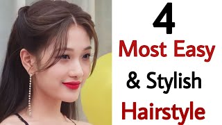 4 Most Easy New open hairstyle  easy hairs tyle  hairstyles for girls  open hairs [upl. by Inavoig]