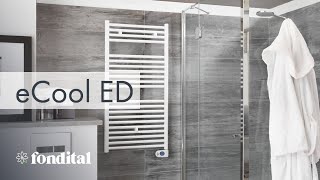 Electric towel radiator eCOOL ED  Fondital [upl. by Yrocej]