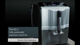 Siemens espressomaskin EQ300 – Kaffemaskinen som är nätt och smidig [upl. by Marzi]