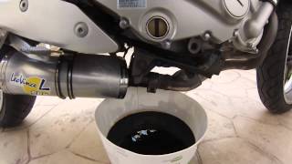 Kawasaki ER6N Oil change coffee and cat trolling [upl. by Rolland]