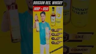 Boisson reserve whiskey review in Hindi  shorts ytshorts daru [upl. by Assirk]