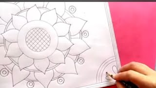 Beautiful nanshi kantha design  109 How to draw nokshi katha [upl. by Gilbert746]