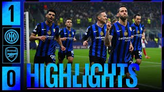 CALHA IS TOTALLY BACK 😎  INTER 10 ARSENAL  HIGHLIGHTS  UCL 2425 🖤💙 [upl. by Shayn]