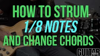 How to Strum 18 Notes  Guitar Basics [upl. by Kienan]