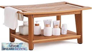 VEVOR Poly Lumber Shower Bench 21 x 14 x 185 in Shower Review [upl. by Hsima]