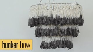 Create Your Own DipDyed Tassel Chandelier [upl. by Aicelef]