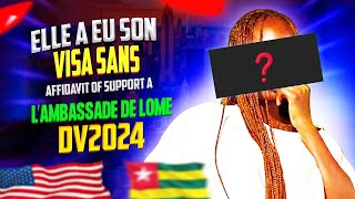 ELLE A EU SON VISA SANS AFFIDAVIT OF SUPPORT A LAMBASSADE DE LOME [upl. by Ylevol]