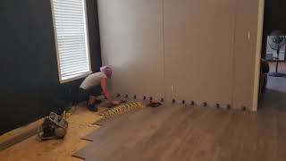 12mm LAMINATE FLOORING INSTALLATION [upl. by Friedrick]