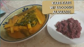 KareKare w Bagoong Alamang  simple and affordable [upl. by Rabi]