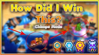 BTD 6 CHIMPS mode FULL GUIDE off the coastADVANCE map [upl. by Noswal]