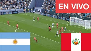 🔴EN VIVO Argentina vs Perú  Transmisión en vivo del partido completo 202425 [upl. by Orelle]