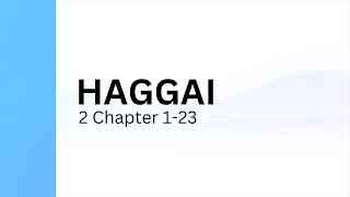 Haggai Chapter 02  Holy Bible  Indian Sign Language Version ISLV [upl. by Anauqes]