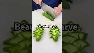 How To Carve cucumber 🥒shorts youtubeshorts [upl. by Jamieson]