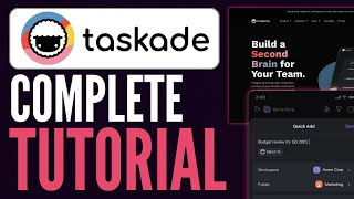 How To Use Taskade AI  StepbyStep Guide For Beginners 2023 [upl. by Tallbot]