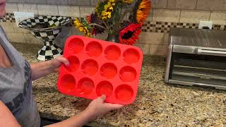 Walfos Silicone Muffin Pan Set Review What I love about this non stick pan [upl. by Adnamra]