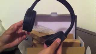 The Sharper Image Wireless Headphones Unboxing [upl. by Teuton]