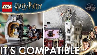 The Ultimate LEGO Diagon Alley Set Up Gringotts In Depth LIVE [upl. by Meill]