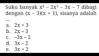 menghitung sisa pembagian polinomial dengan theorema sisa  matematika 11 [upl. by Eey]