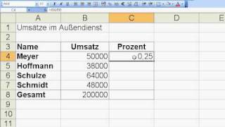 Excel09AbsoluteAdressierungTeil1 [upl. by Arnuad287]