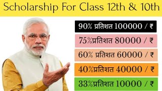 Scholarship For Class 12th amp10th  Scholarship 2023  CBSE  State Board Scholarship For Class 910 [upl. by Vernor]