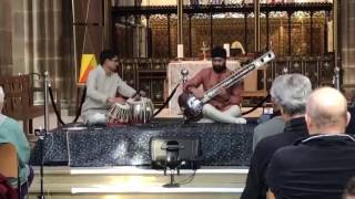 Dharmesh Parmar Tabla and Jasdeep Singh Degun Sitar Leicester Cathedral Accompaniment [upl. by Orferd999]