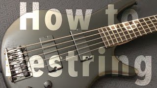 How to Restring a Bass Guitar [upl. by Koenraad]