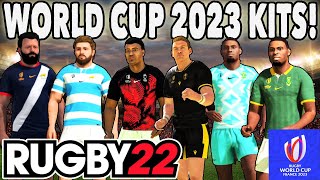 OFFICIAL WORLD CUP 2023 KITS IN RUGBY 22 Music amp Teams Whats included amp how to install step by step [upl. by Pytlik386]