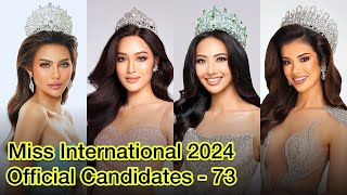 Miss International 2024 Official Candidates missinternational missinternational2024 [upl. by Norrag]