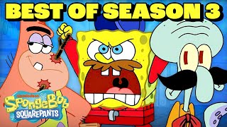 SpongeBob Season 3 Marathon 🧽  45 Minute Compilation  SpongeBobOfficial [upl. by Euh643]