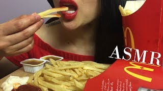 ASMR McDonalds Fries CRUNCHY EATING SOUNDS No Talking  SASASMR [upl. by Brittan]