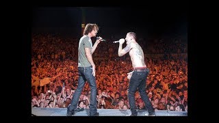 Linkin Park performs Crawling Ft Chris Cornell at Project Revolution 2008 [upl. by Yanahs]