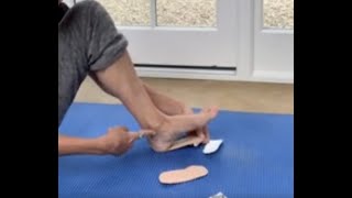 Hypermobility Heel Taping For Plantar Fasciitis  Bonnie Southgate  hEDS Rehab [upl. by Anayek563]