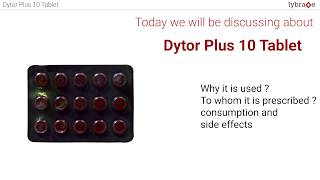 DYTOR PLUS 10 Mg Uses Dosage Side effects  1 35 Short Video 2019  Lybrate [upl. by Latsyrk629]