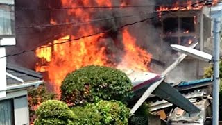 小型機が住宅地に墜落 ３人死亡 東京・調布 [upl. by Thill]