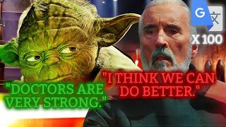 Dooku Vs Anakin Obiwan And Yoda BUT Its Google Translated 100 TIMES [upl. by Notselrahc]