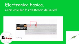 cómo CALCULAR la RESISTENCIA de protección de un LED 🧙 [upl. by Zimmer]