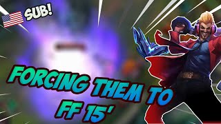 BEST DRAVEN WORLD FORCING ENEMY TEAM TO FF 15 FULL GAME ENG SUB ✅  Vincent´s Draven [upl. by Naitsihc]