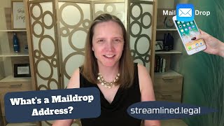 Whats a Maildrop Address streamlinedlegal [upl. by Nylodnarb]