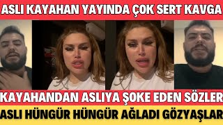 SANA DEĞER ASLI KAYAHAN YAYINDA ÇOK SERT KAVGA OLAY SÖZLER HERŞEY KARIŞTI HÜNGÜR HÜNGÜR AĞLADI ŞOK [upl. by Kciredes]