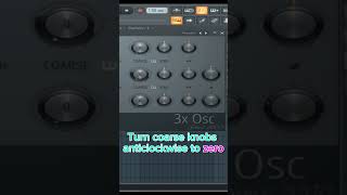 sub bass settings for FL studio tutorials 3X OSC [upl. by Ahsieki]