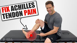 Fix Your Achilles Tendon Pain At Home Just Do THIS [upl. by Yelac]