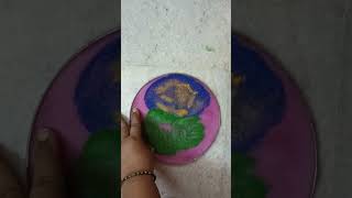 Colour rangoli design  Please Like Share and Subscribe  design  art  rangoli [upl. by Narud]