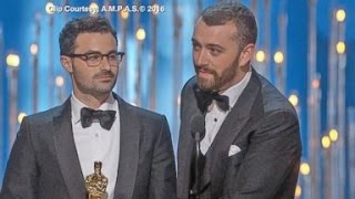 Oscars 2016 CONTROVERSY  Sam Smith Apologizes Chris Rock vs Jada Pinkett Smith [upl. by Leviram109]