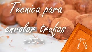 Técnica para enrolar Trufas [upl. by Lednyc]